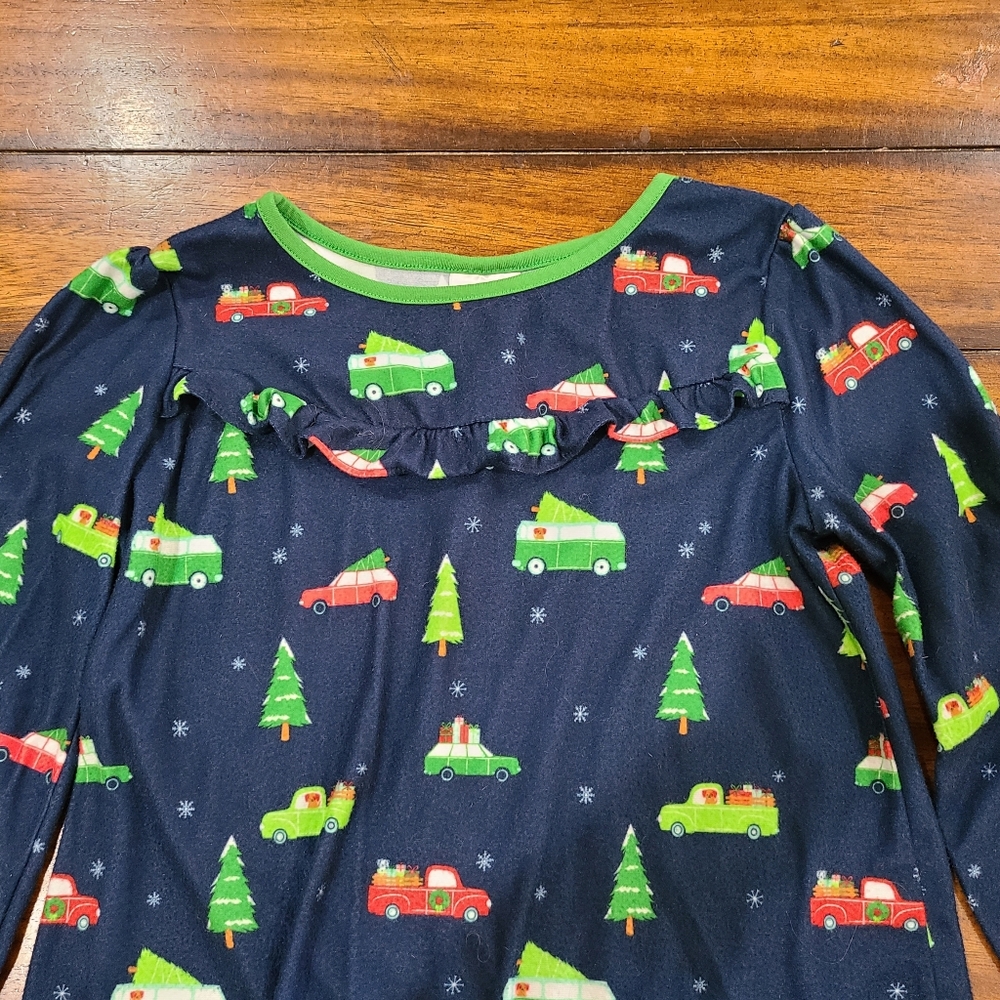 Girls Nightgown Christmas Trucks